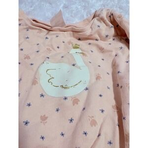 Carter's 9m Pink Swan Crown Floral Long Sleeve‎ Baby Girl Sweatshirt